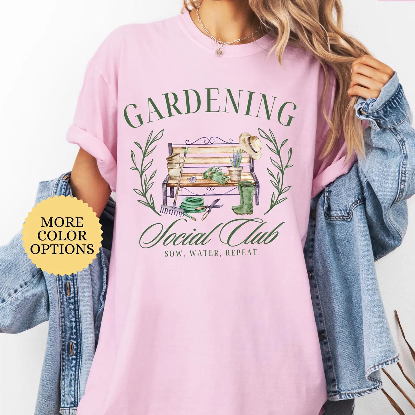 Gardening Social Club, Plant Mom Gift, Plant Lover Gift, Gardener Tee