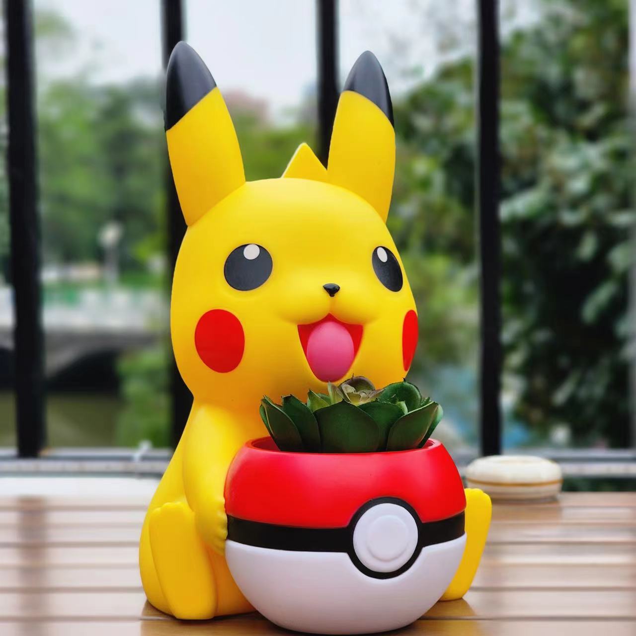 Pokemon Flowerpot - Pikachu, Charmander, Squirtle, Bulbasaur Planter Figure