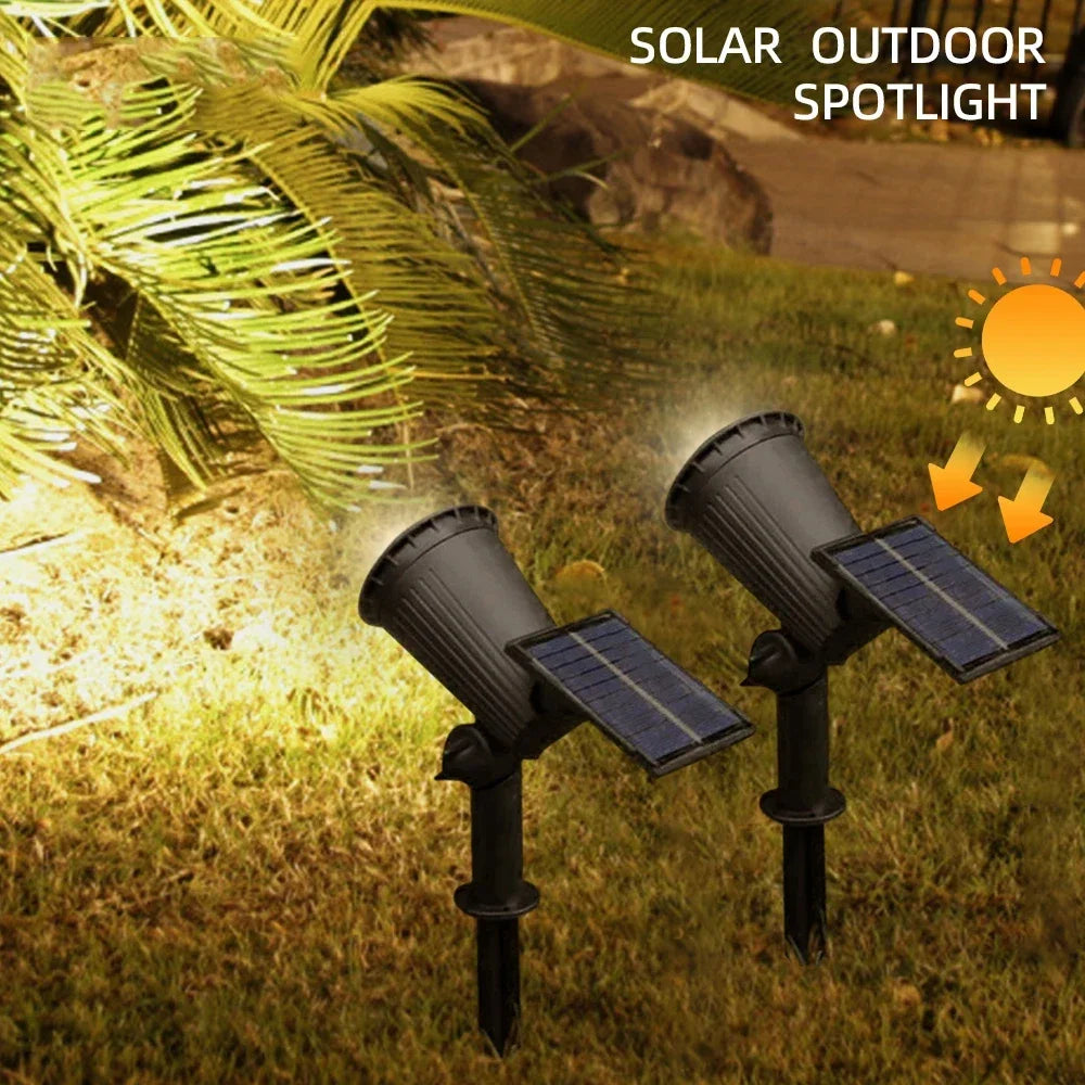 9 LED Solar Spot Lights Outdoor