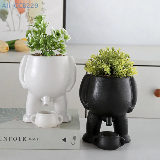 Funny Urinal Planter – Novelty Resin Pot