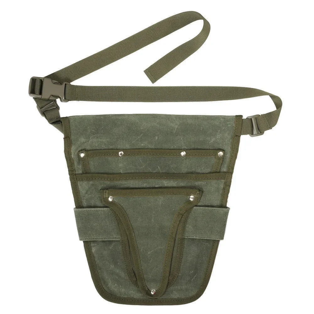 Multi-pockets Canvas Tool Waist Bag with Belt