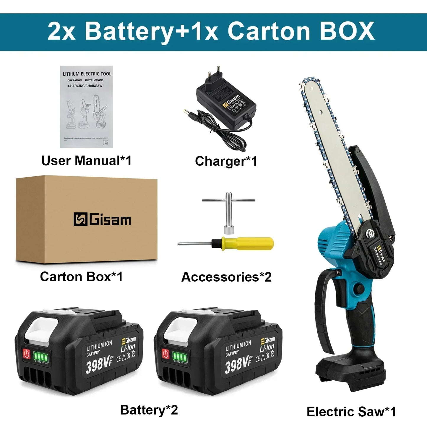 8 Inch Brushless Electric Saw Handheld