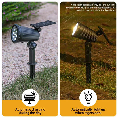 9 LED Solar Spot Lights Outdoor