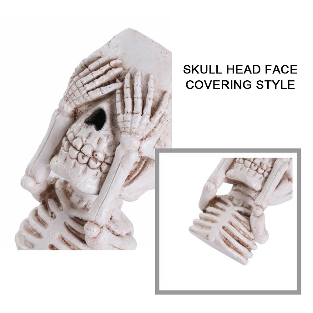 Skull Head Flower Pots Gothic Skeleton Planter Container