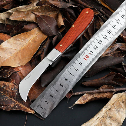 Garden Grafting Knife Stainless Steel Mushroom Electrician Folding Pocket Knife