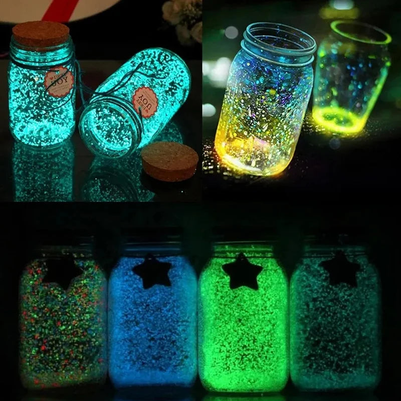 1000-3000Pcs Luminous Sand Glow In The Dark Pebbles Stone Home Garden