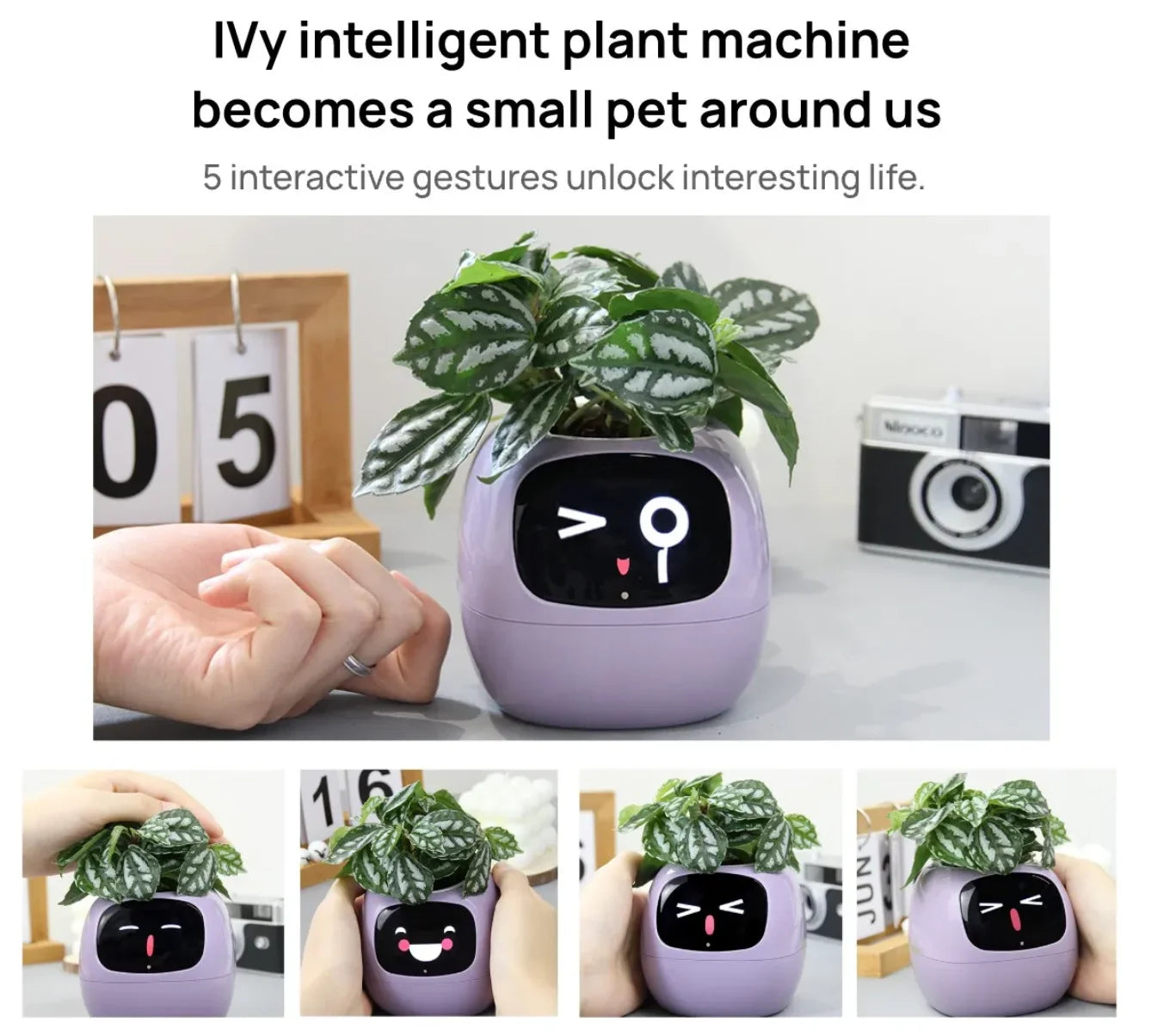 Smart Planter – 49 Expressions, 7 Sensors & AI Plant Care