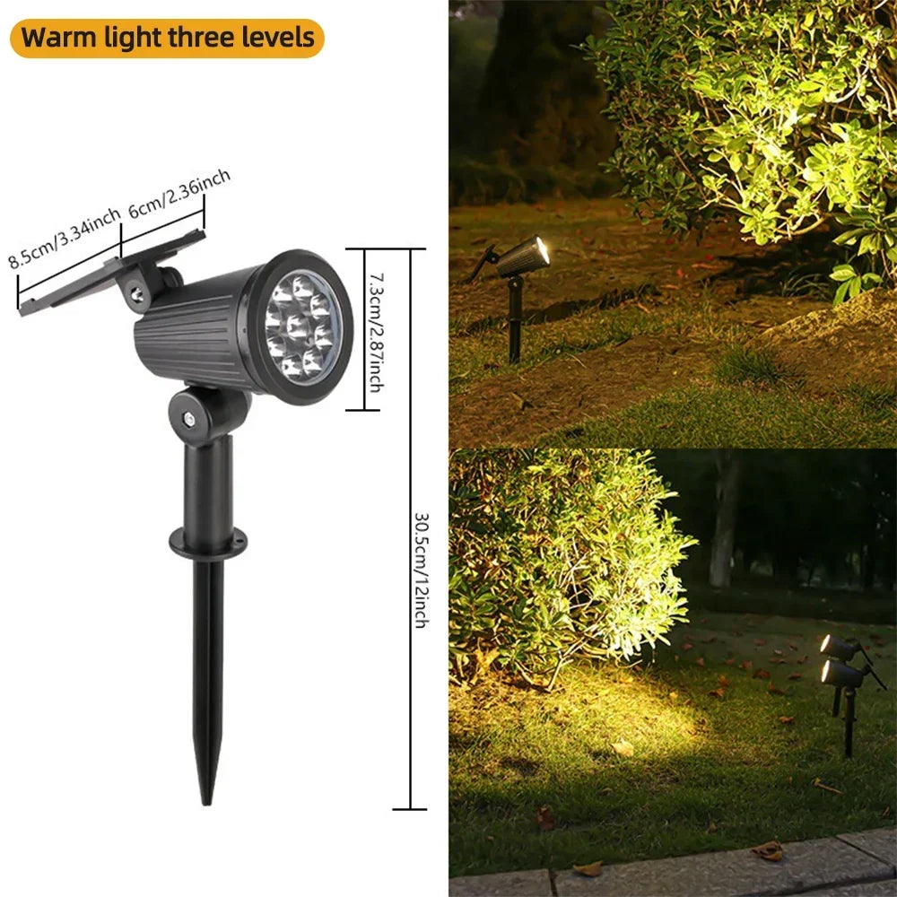 9 LED Solar Spot Lights Outdoor