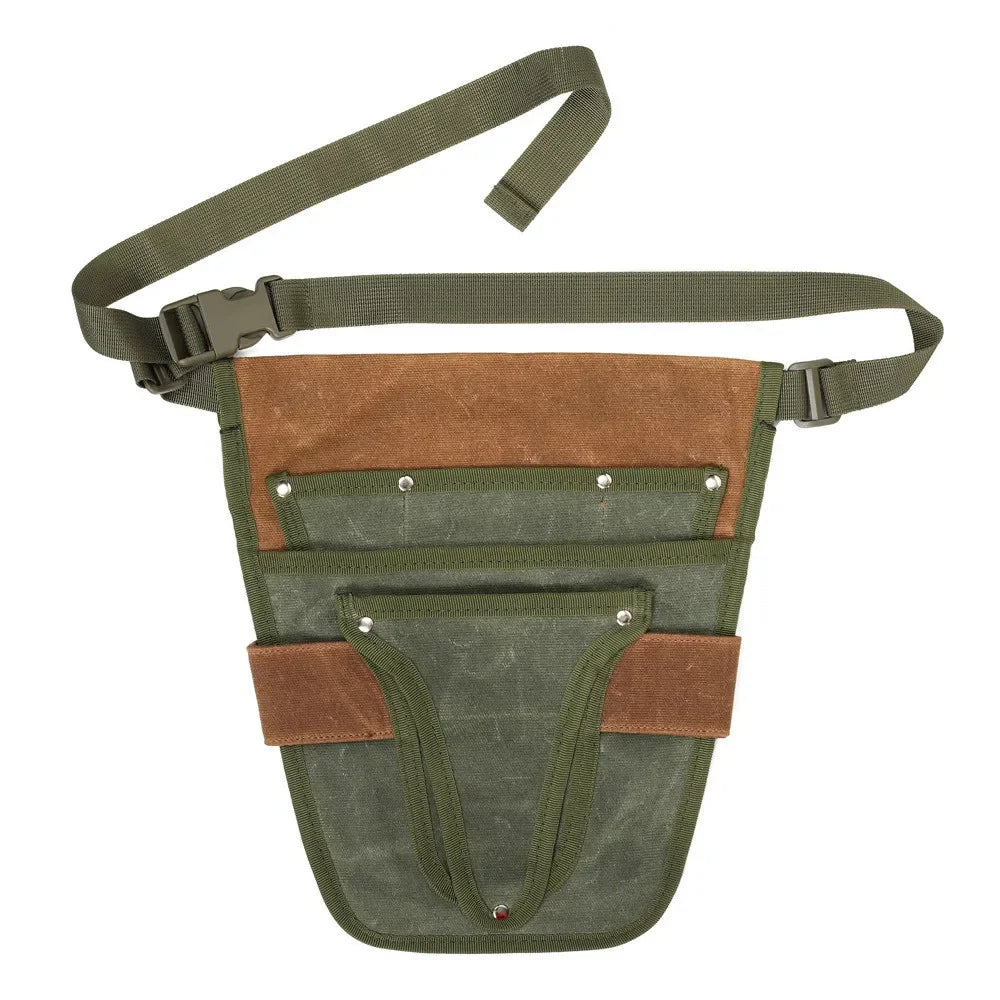 Multi-pockets Canvas Tool Waist Bag with Belt