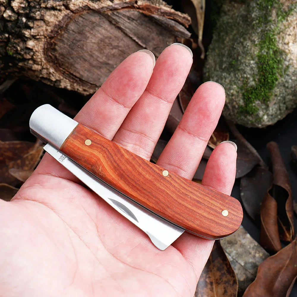 Garden Grafting Knife Stainless Steel Mushroom Electrician Folding Pocket Knife