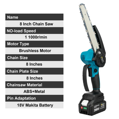 8 Inch Brushless Electric Saw Handheld