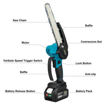 8 Inch Brushless Electric Saw Handheld